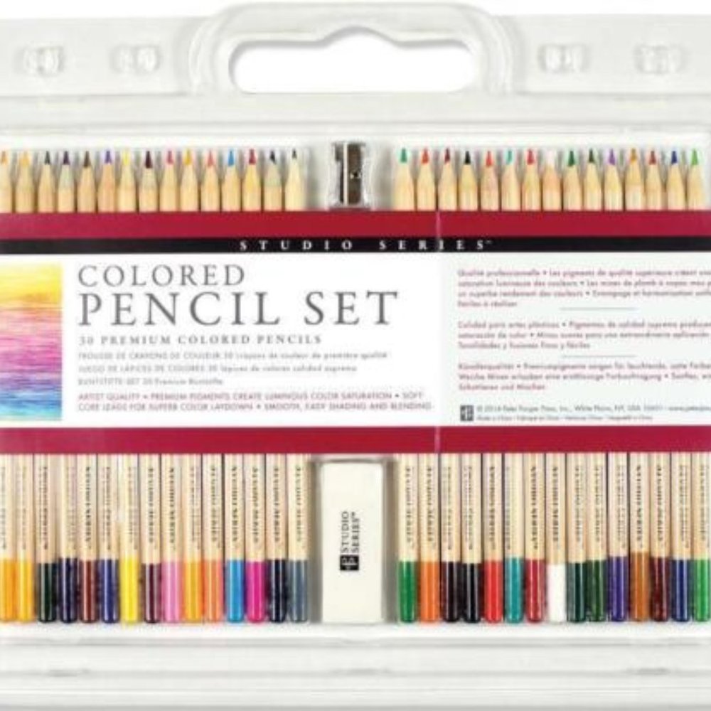 Studio Series Premium Colored Pencil Set (30 pieces) + BONUS travel set NEW